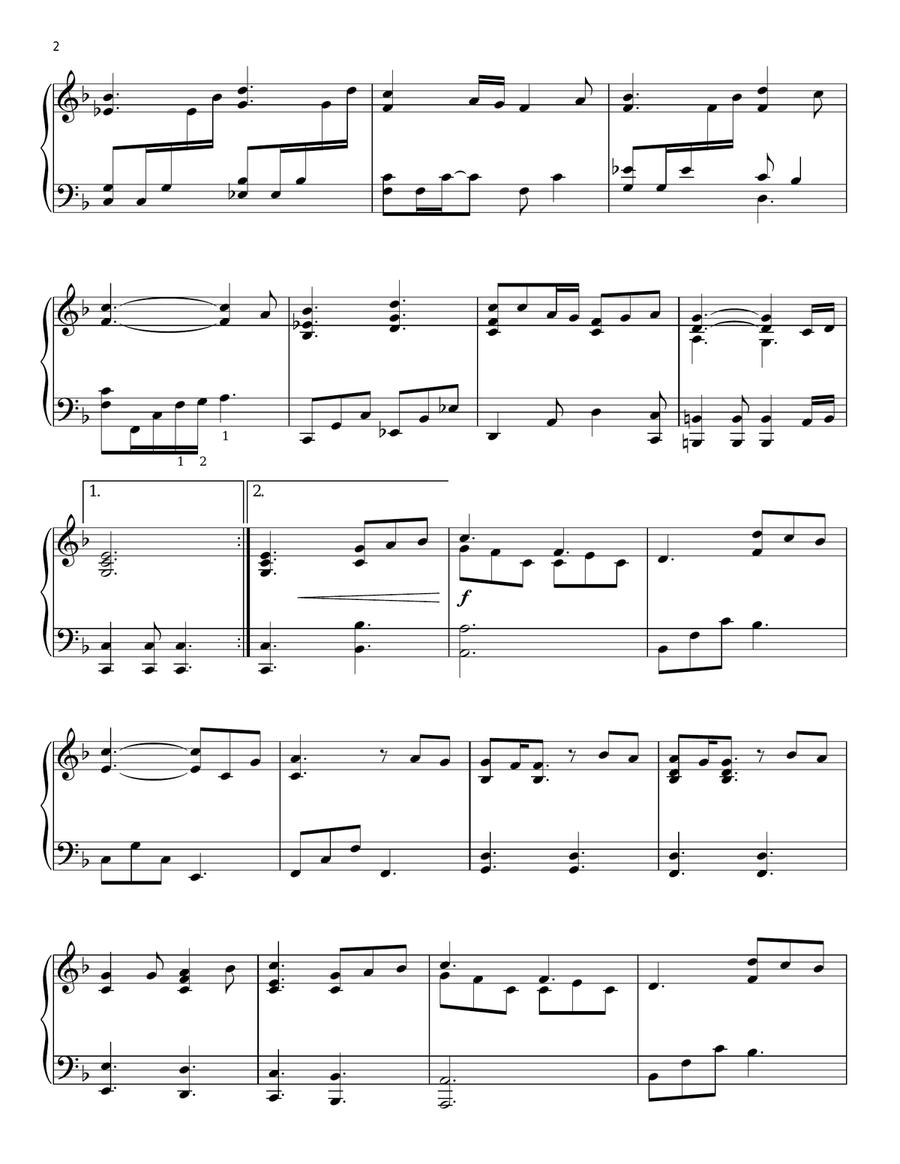 Beautiful Savior (All My Days) Piano Solo scores gallery preview page 2