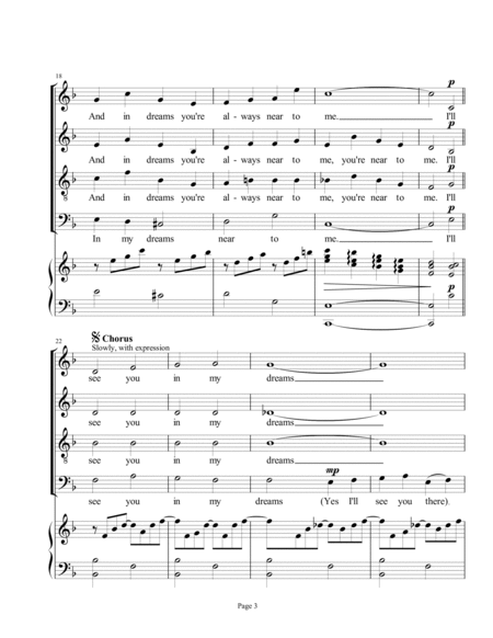 I'll See You In My Dreams (SATB) image number null