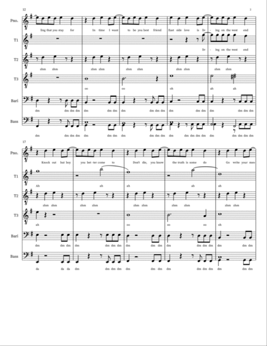 Can't Stop Small Ensemble scores gallery preview page 2