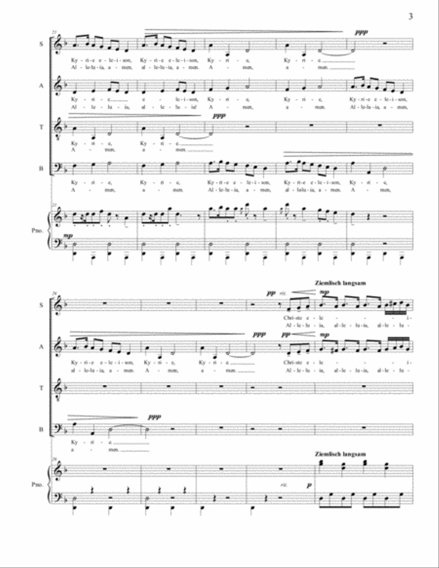 Kyrie (Alleluia!) 4-Part scores gallery preview page 3