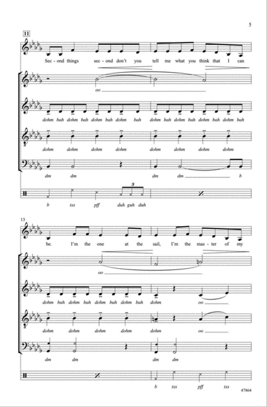 Believer Believer Choir scores gallery preview page 4