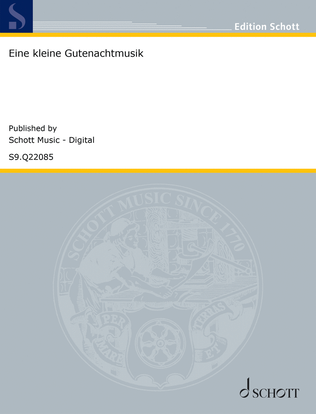 Book cover for Eine kleine Gutenachtmusik