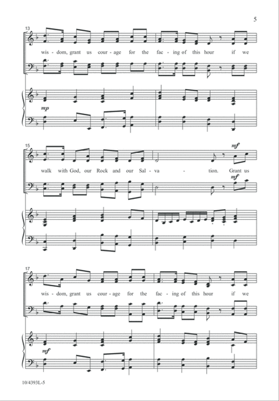 Our Rock and Our Salvation 4-Part scores gallery preview page 5