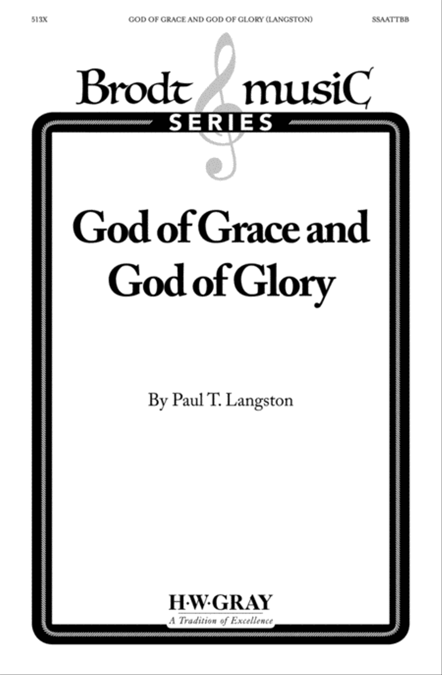 God of Grace and God of Glory SSAATTBB scores gallery preview page 1