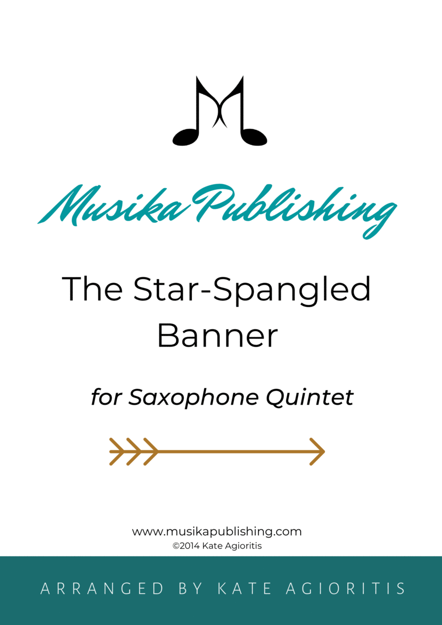 The Star-Spangled Banner - for Saxophone Quintet Saxophone Quintet scores gallery preview page 1