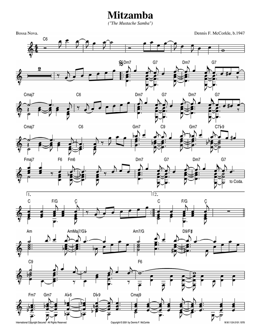 Mitzamba Electric Guitar scores gallery preview page 1