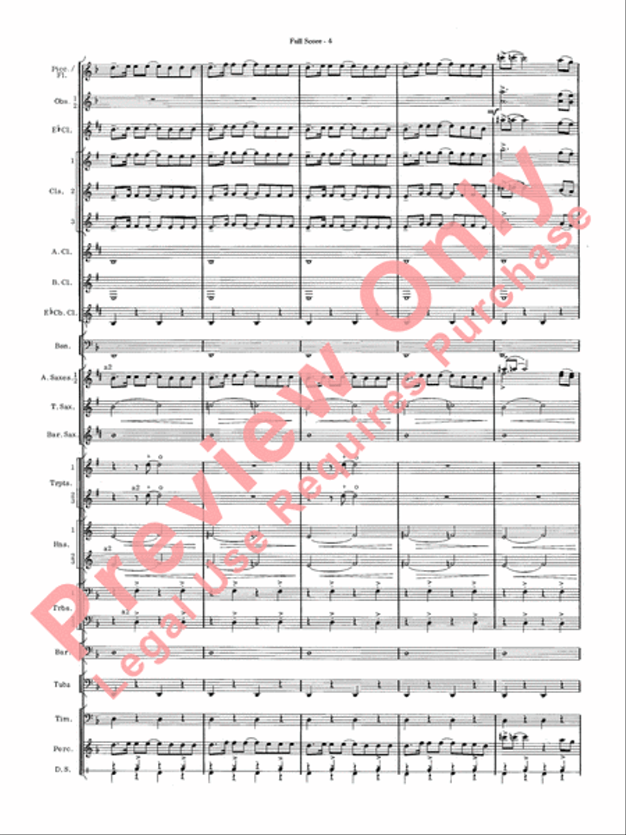James Bond Suite Concert Band scores gallery preview page 6