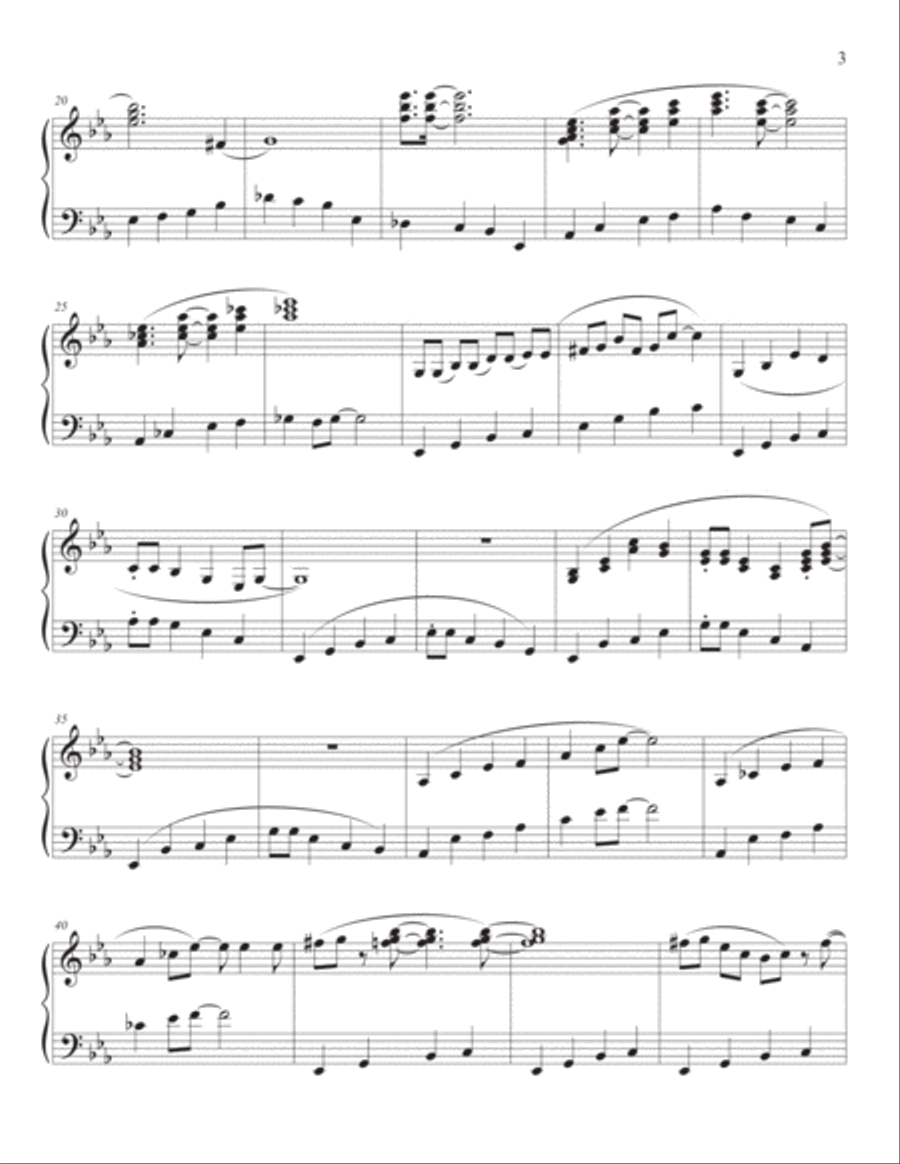 Lavender Blues - solo piano Piano Solo scores gallery preview page 3