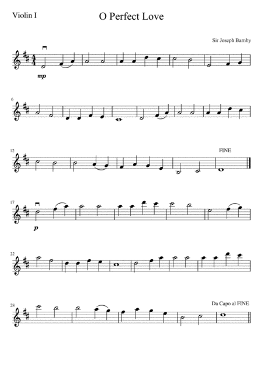 O Perfect Love String Quartet scores gallery preview page 4