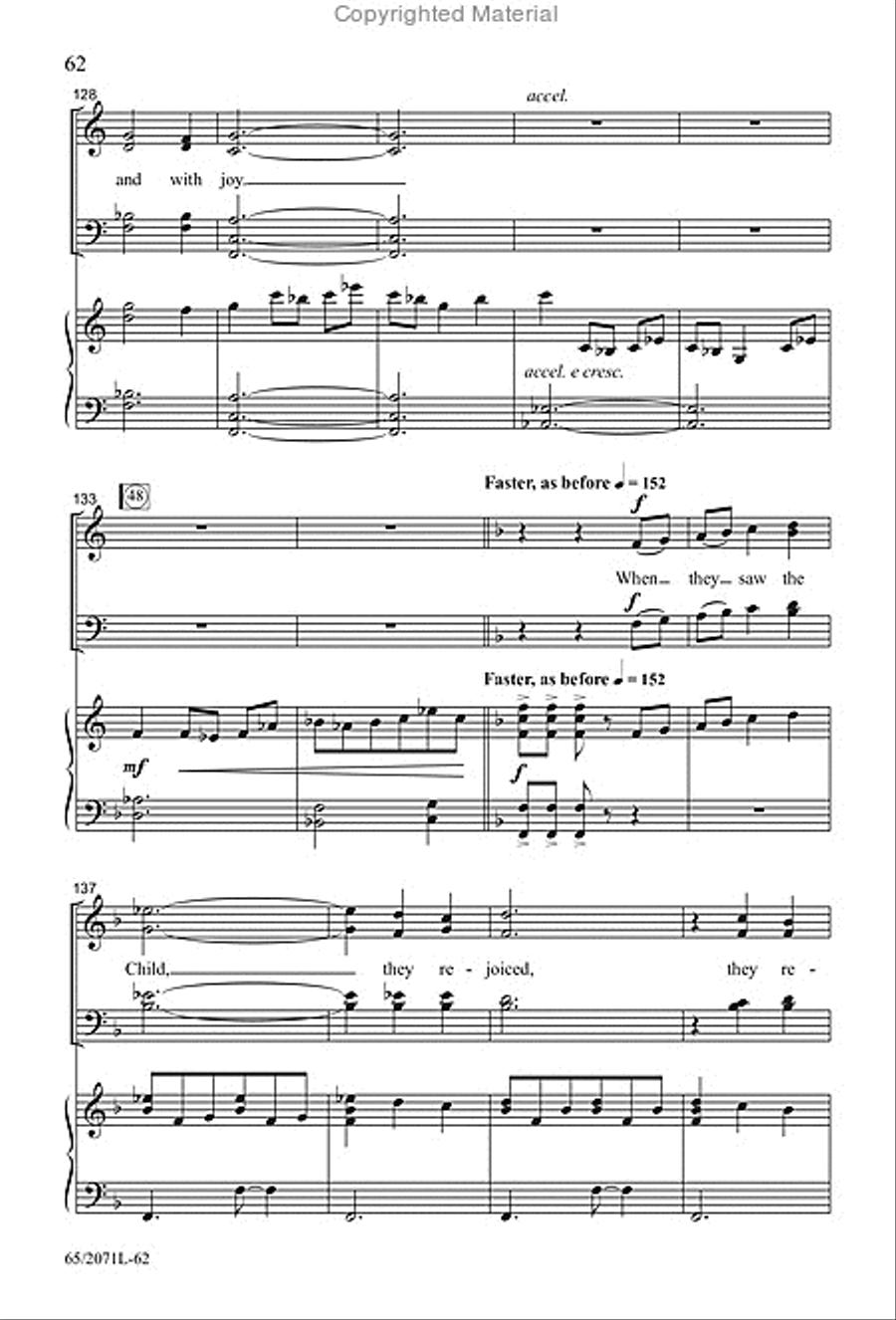 One Silent Night - SATB Score with Performance CD 4-Part scores gallery preview page 23