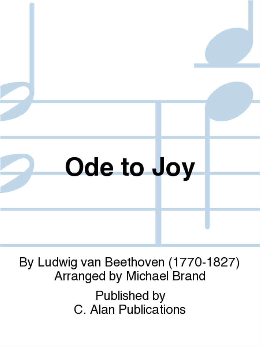 Ode to Joy Saxophone Ensemble scores gallery preview page 1