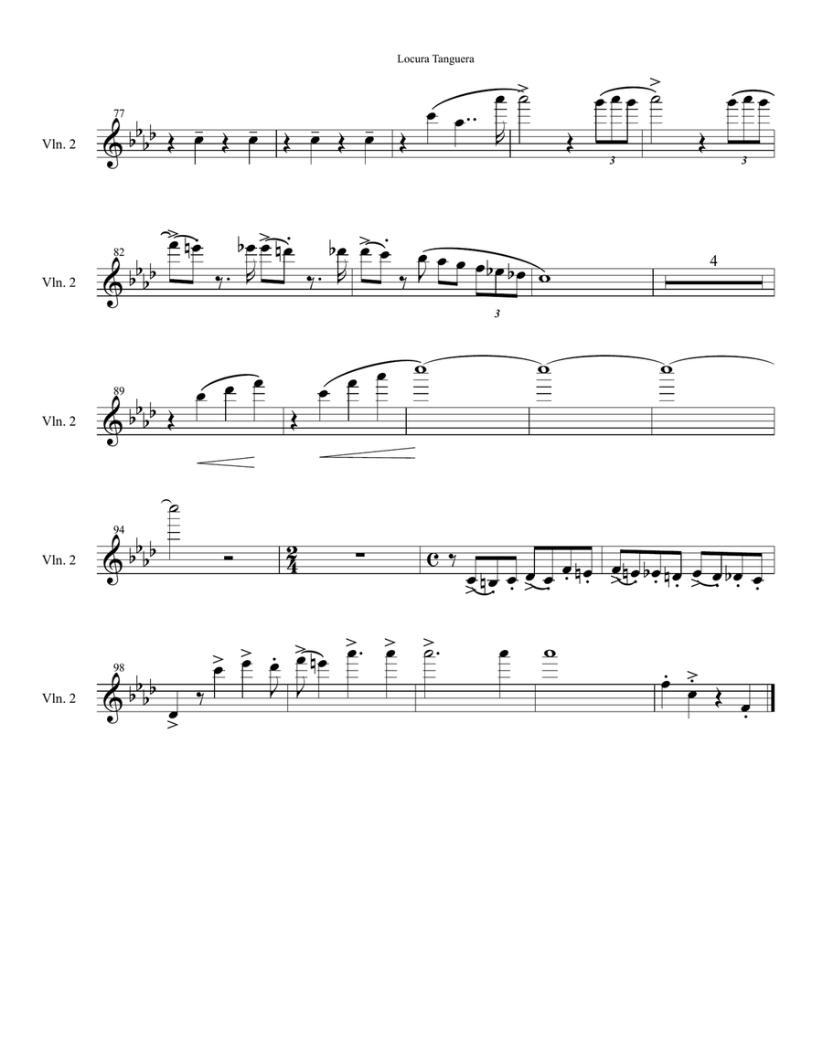 Locura Tanguera (Tango) transcription for orquesta típica Full Orchestra scores gallery preview page 6