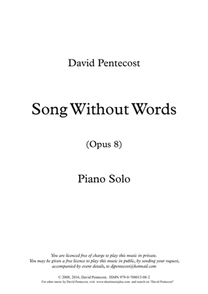 Song Without Words, Opus 8