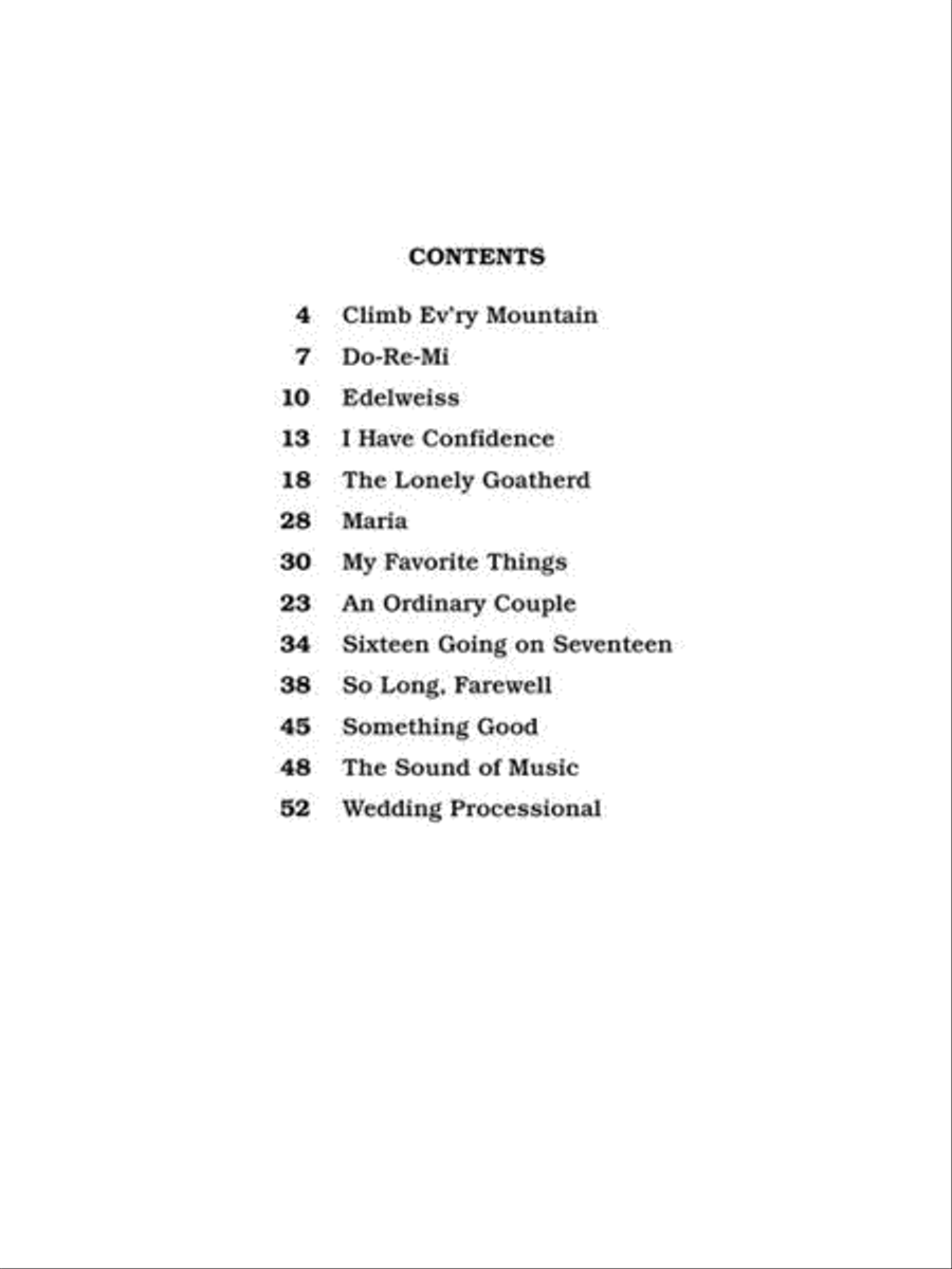 The Sound of Music Voice scores gallery preview page 4