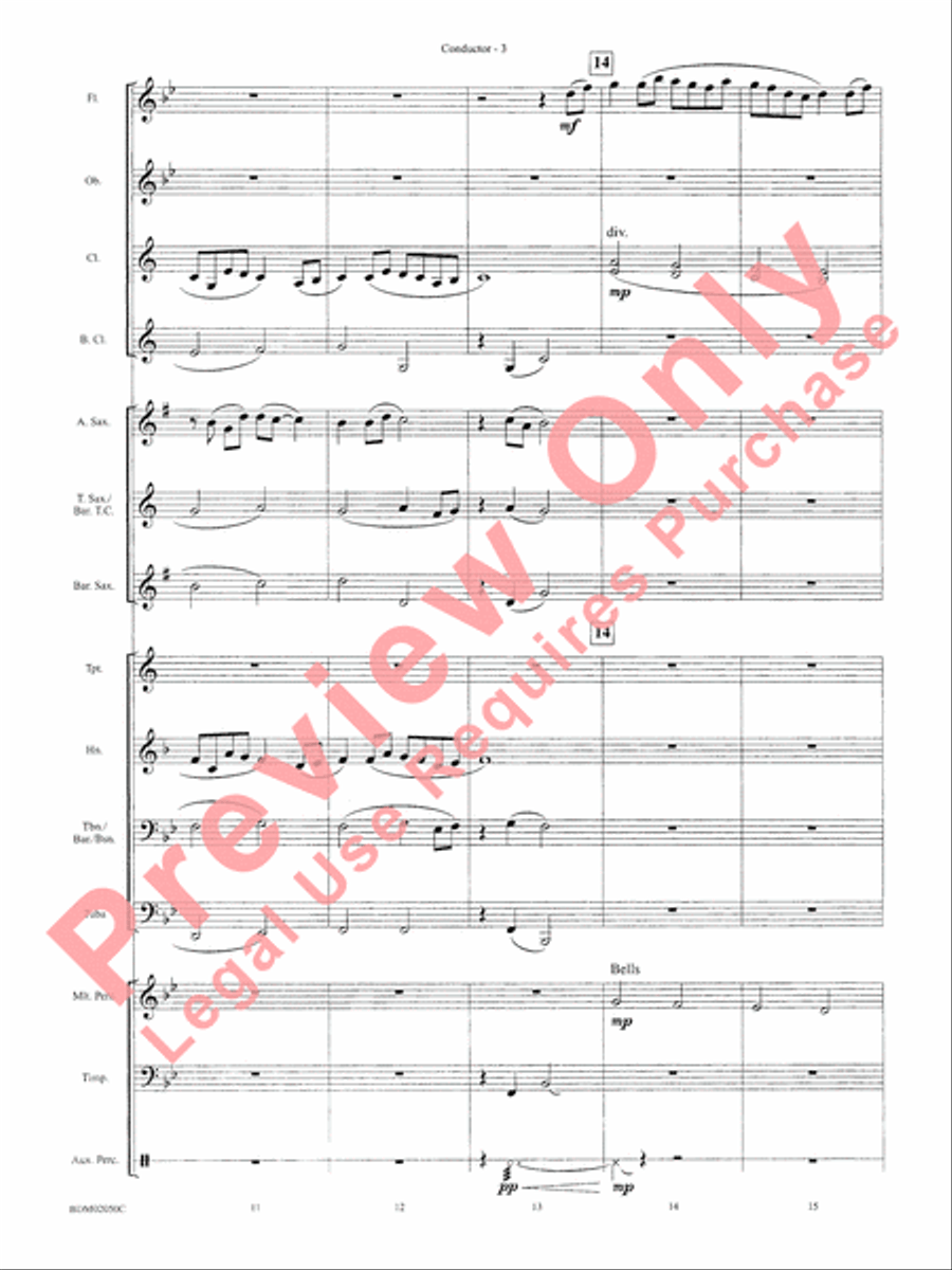 In the Wake of Spring Concert Band scores gallery preview page 6