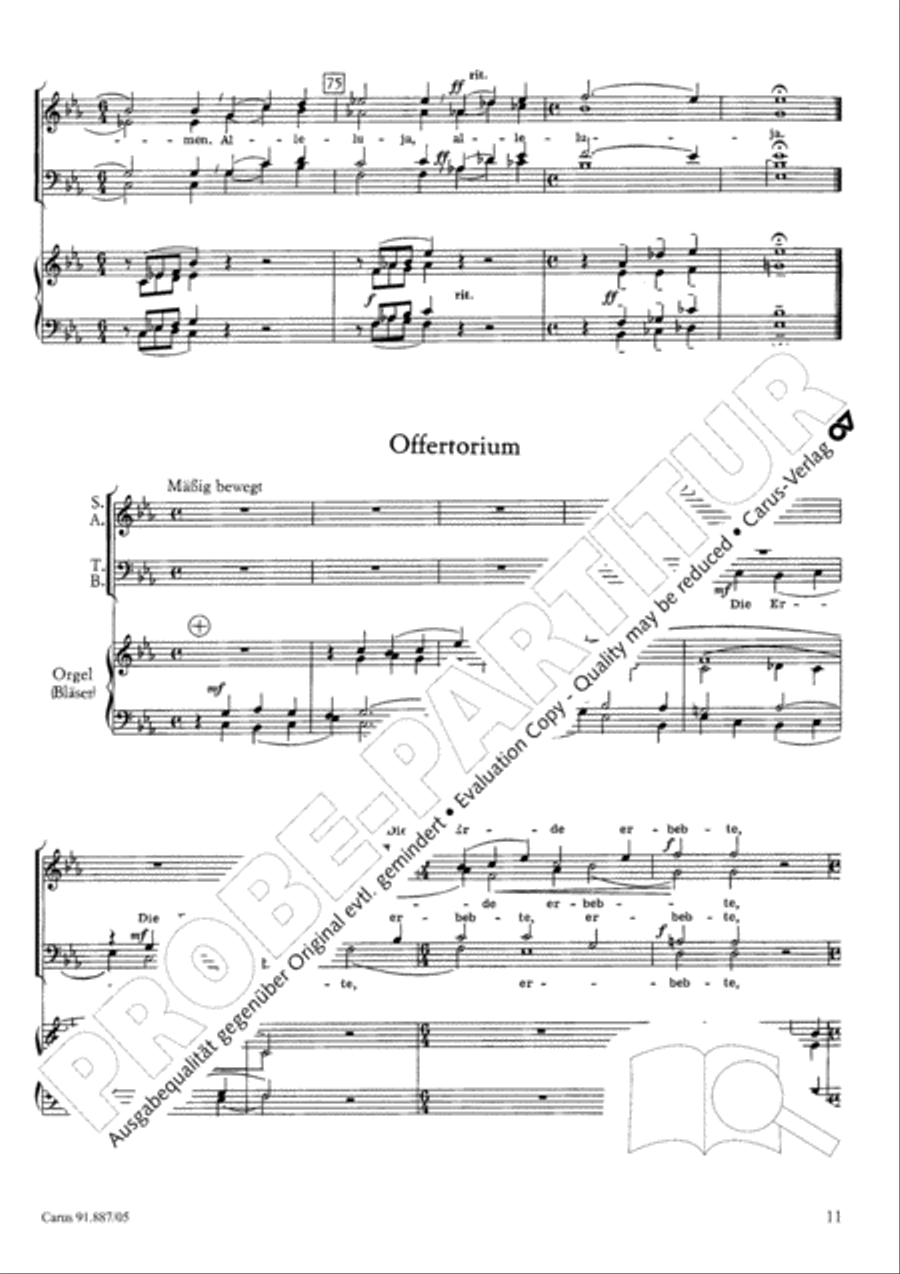 Ostersonntag 4-Part scores gallery preview page 12