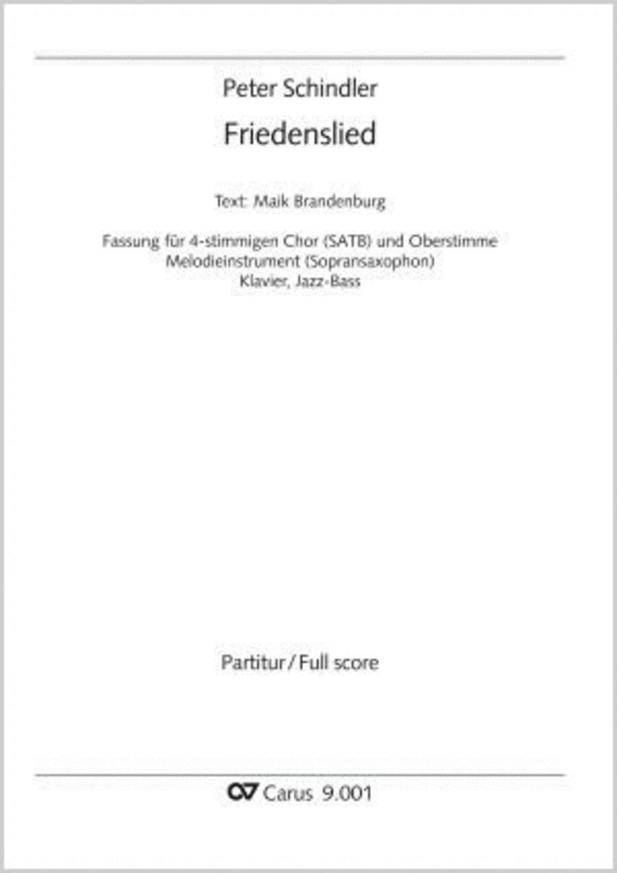Friedenslied 4-Part scores gallery preview page 1