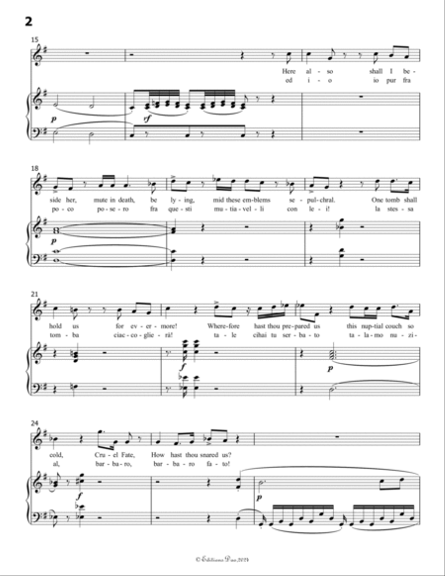 Ah! Se tu dormi,svegliati, by Vaccai Nicola, in G Major Voice scores gallery preview page 4