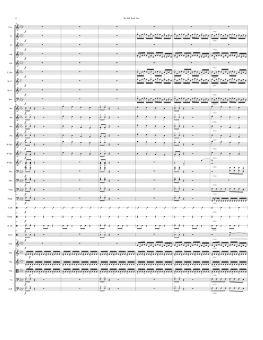 We Will Rock You A Cappella scores gallery preview page 5