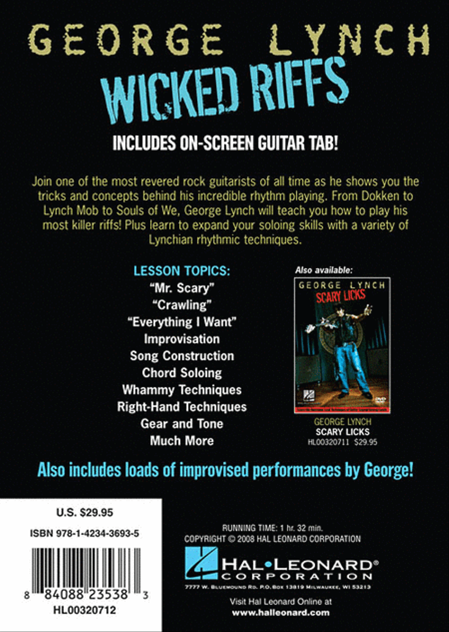 George Lynch - Wicked Riffs Guitar Tablature scores gallery preview page 2
