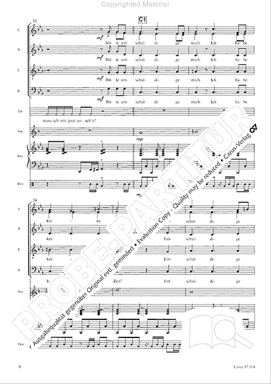 Kommt, es ist alles bereit 4-Part scores gallery preview page 9