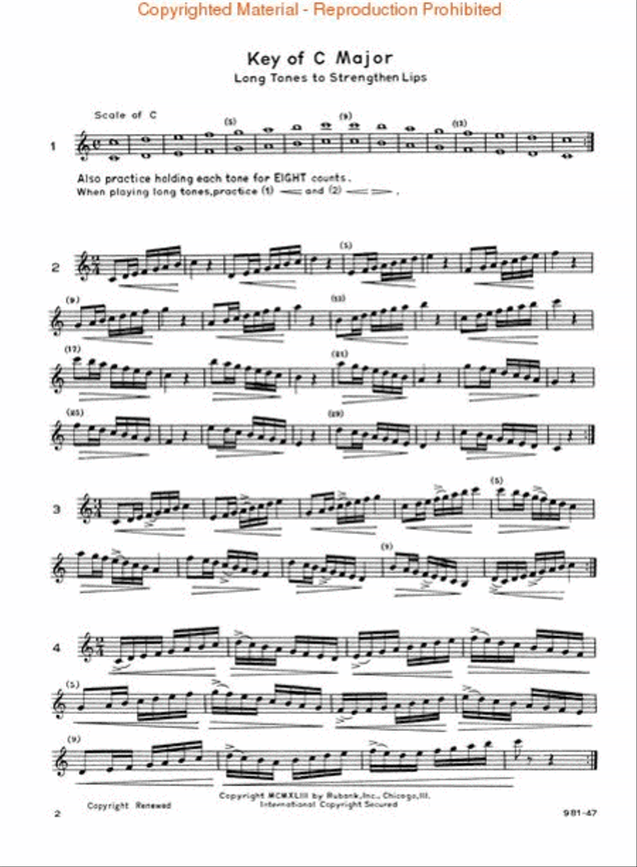 Pares Scales Concert Band Methods scores gallery preview page 2