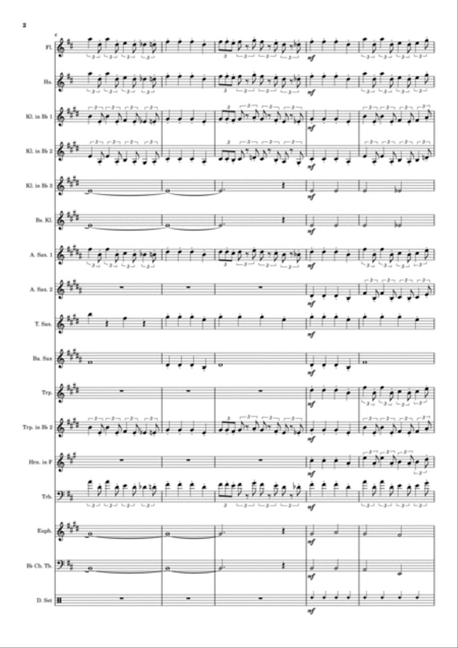 Stamp On The Ground Concert Band scores gallery preview page 2
