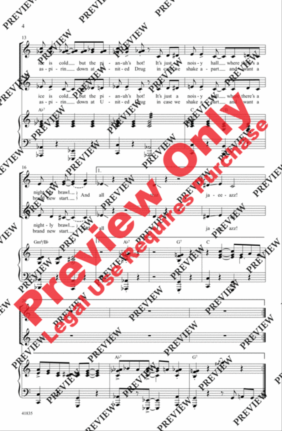 And All That Jazz Women's Choir scores gallery preview page 4