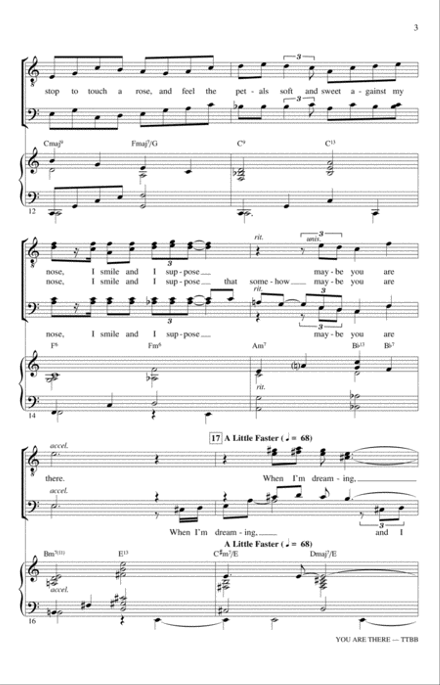 You Are There You Are There TTBB scores gallery preview page 3