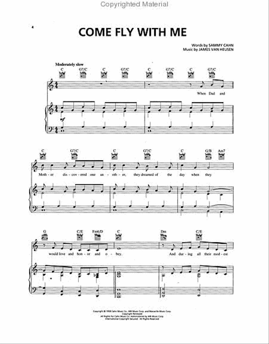 The Very Best of the Rat Pack Piano, Vocal, Guitar scores gallery preview page 2