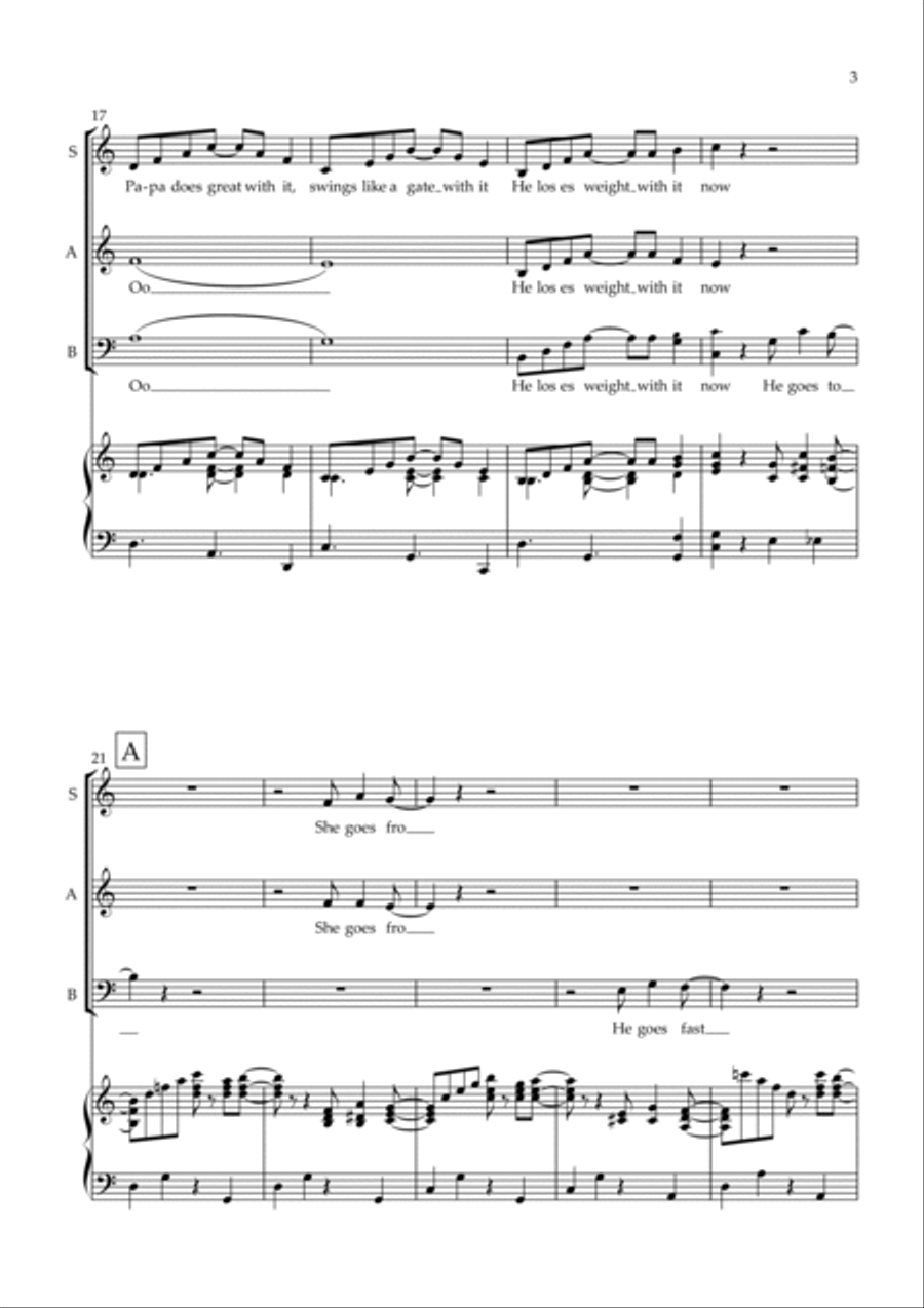 Papa Loves Mambo 3-Part scores gallery preview page 4