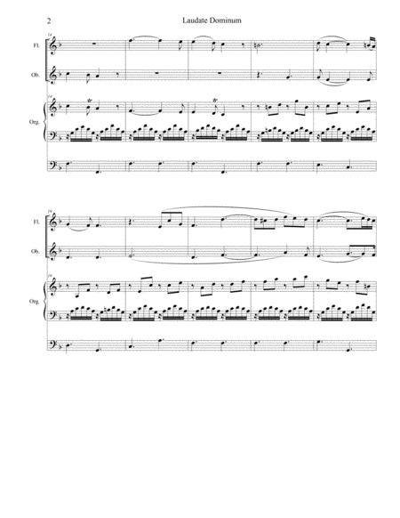 Laudate Dominum (for Woodwind Quartet - Organ Accompaniment) image number null