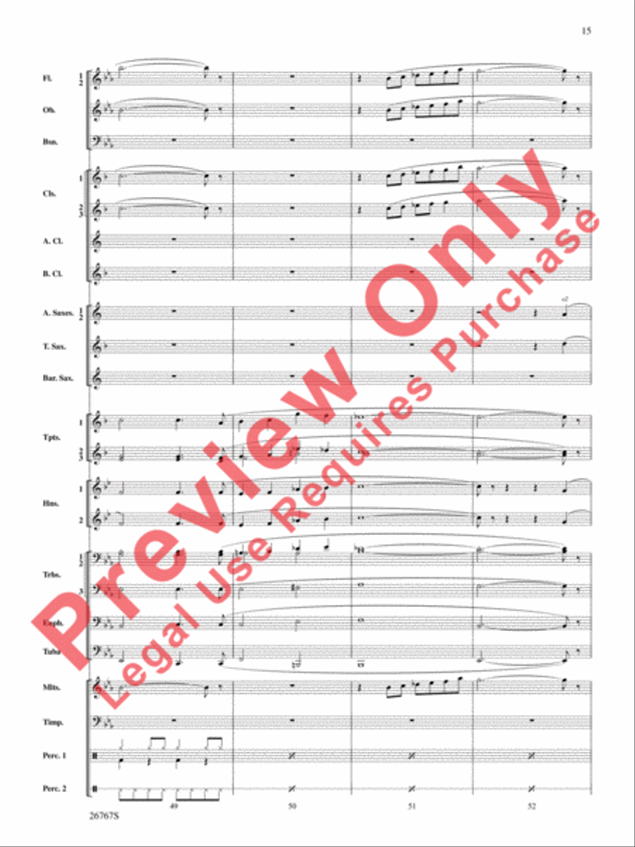 Variations on Ding Dong the Witch Is Dead (from The Wizard of Oz) Concert Band scores gallery preview page 16