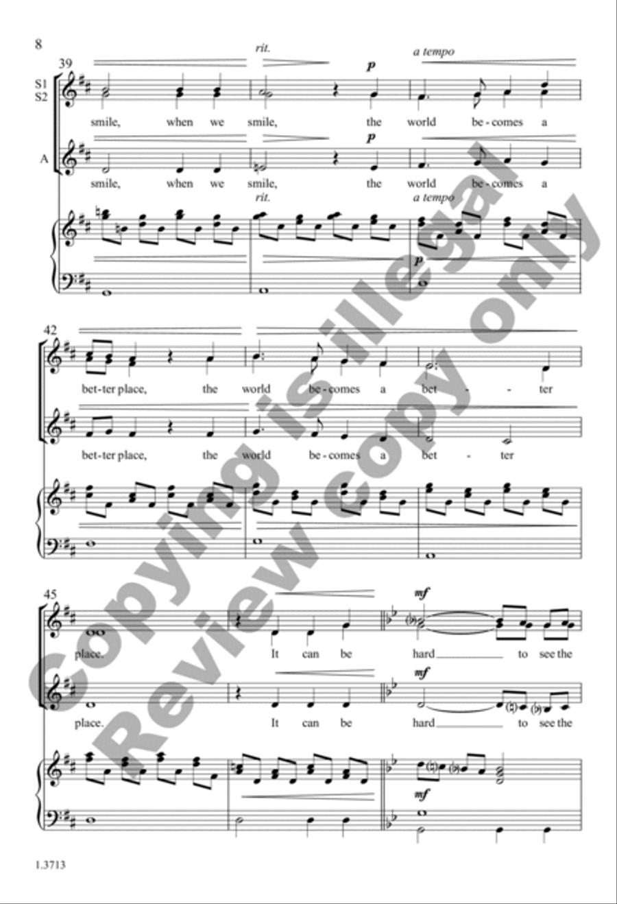Change (Choral Score) Change (Choral Score) SSA scores gallery preview page 8