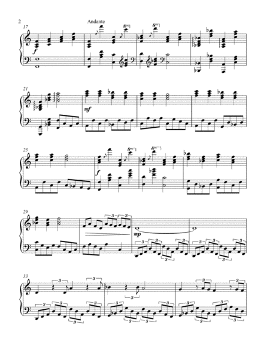 Twinkle, Twinkle Little Star (late intermediate piano solo) Piano Solo scores gallery preview page 3