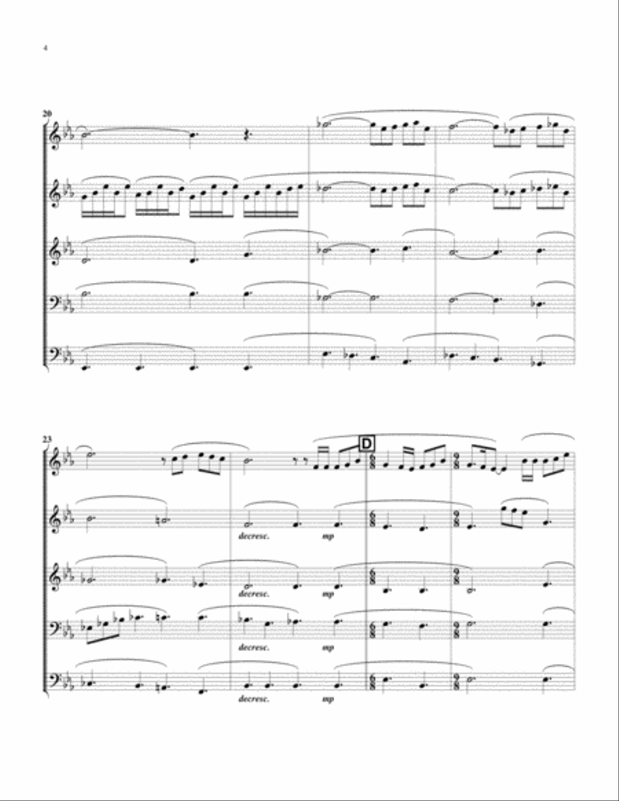 She's Always A Woman Brass Ensemble scores gallery preview page 5