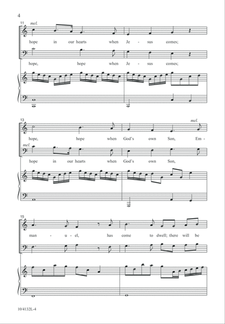 There Will Be Joy 4-Part scores gallery preview page 5
