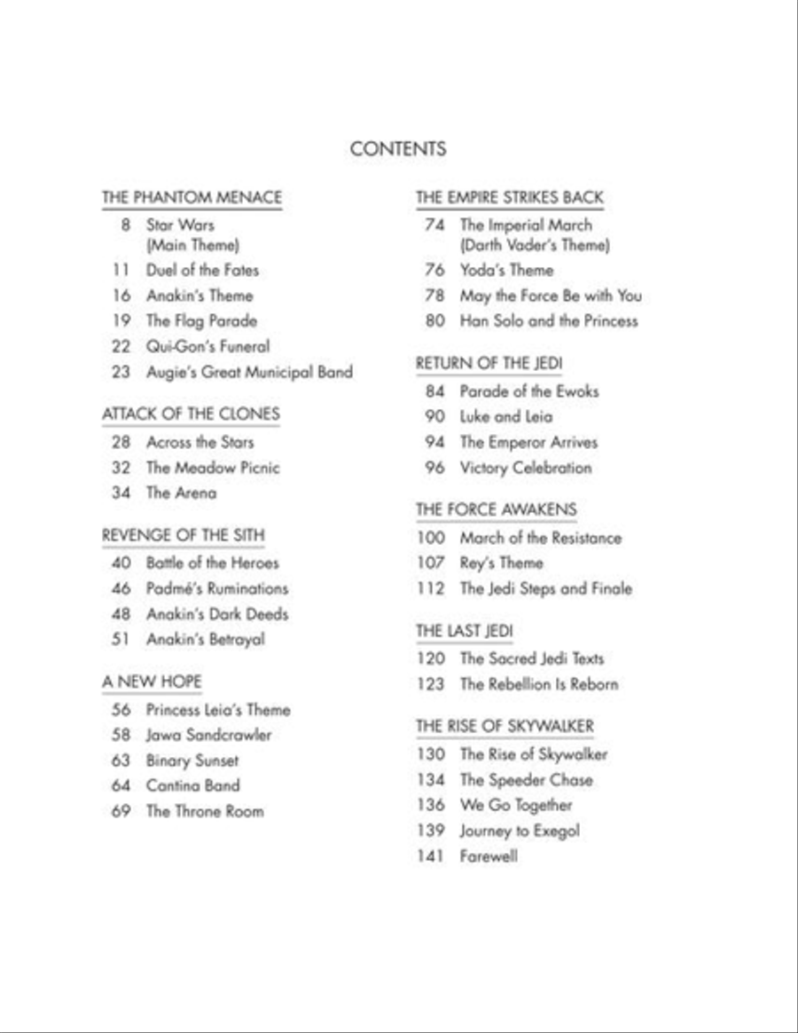 Star Wars: The Piano Anthology Piano Solo scores gallery preview page 6
