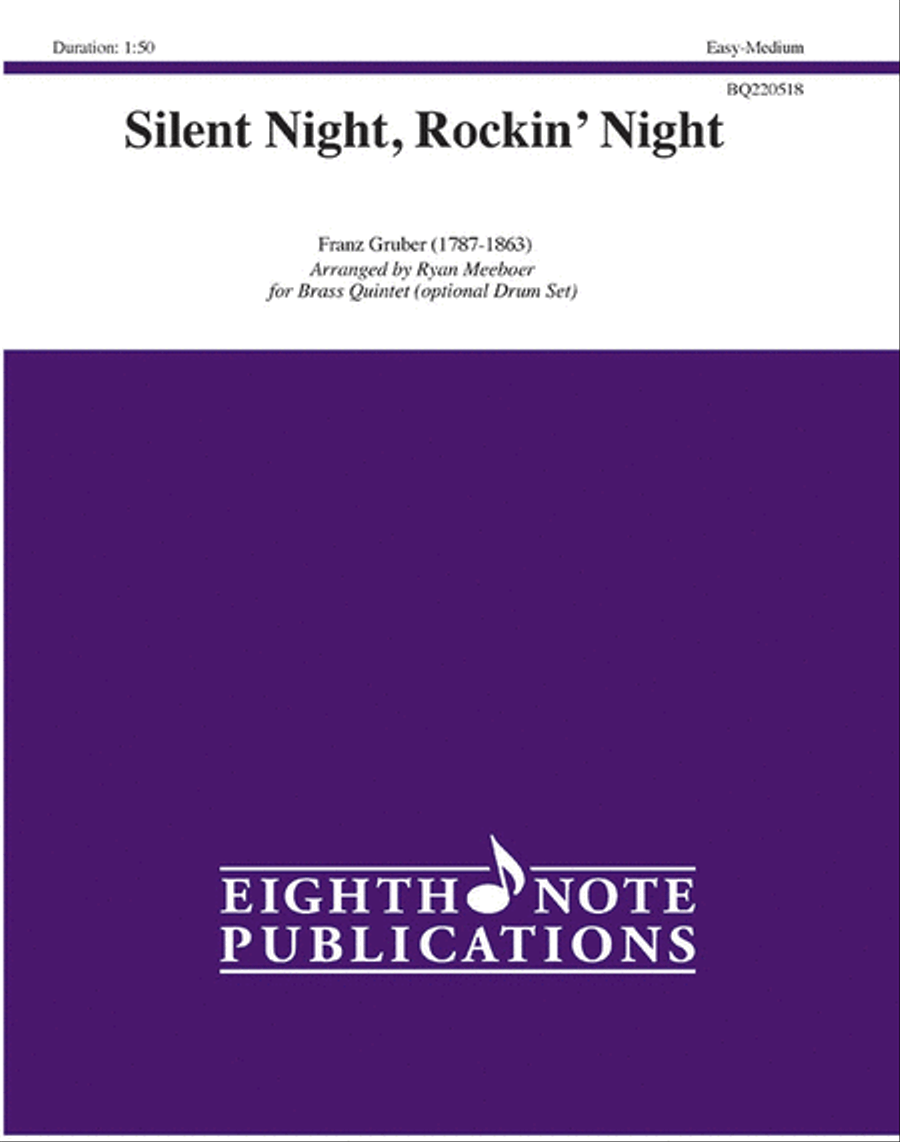 Silent Night, Rockin' Night Brass Ensemble scores gallery preview page 1
