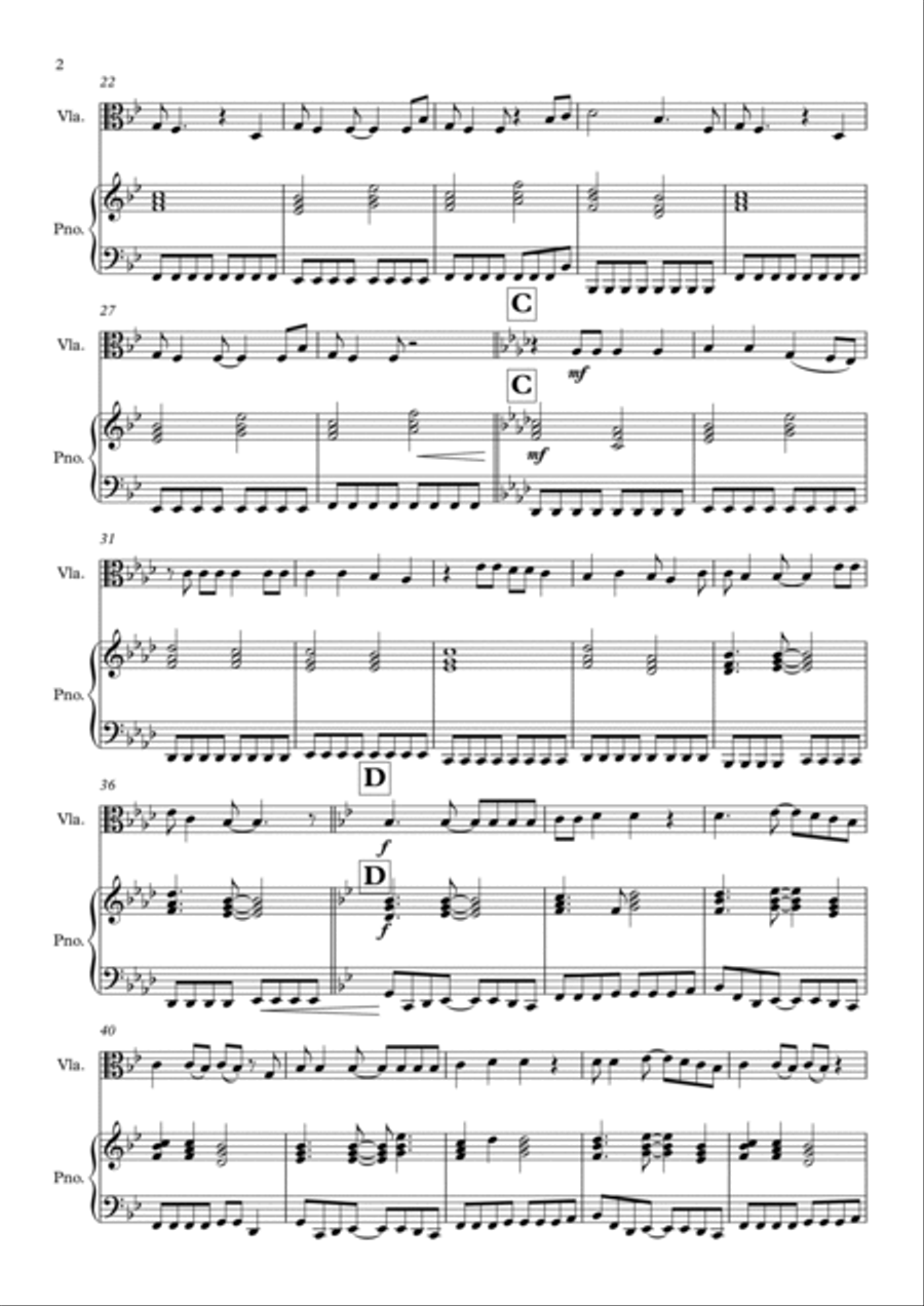 Heaven Is A Place On Earth Viola scores gallery preview page 2