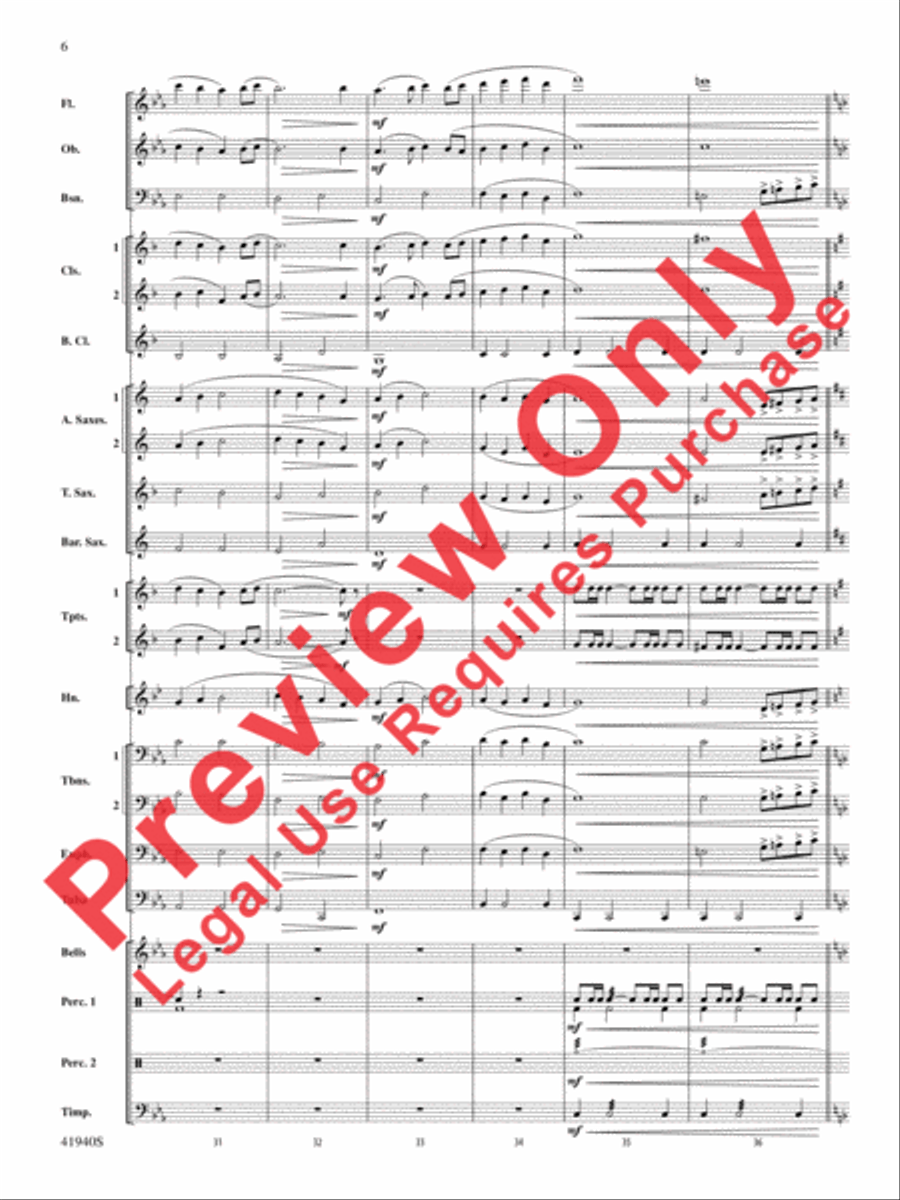 . . . And Goodnight . . . And Goodnight Concert Band scores gallery preview page 7