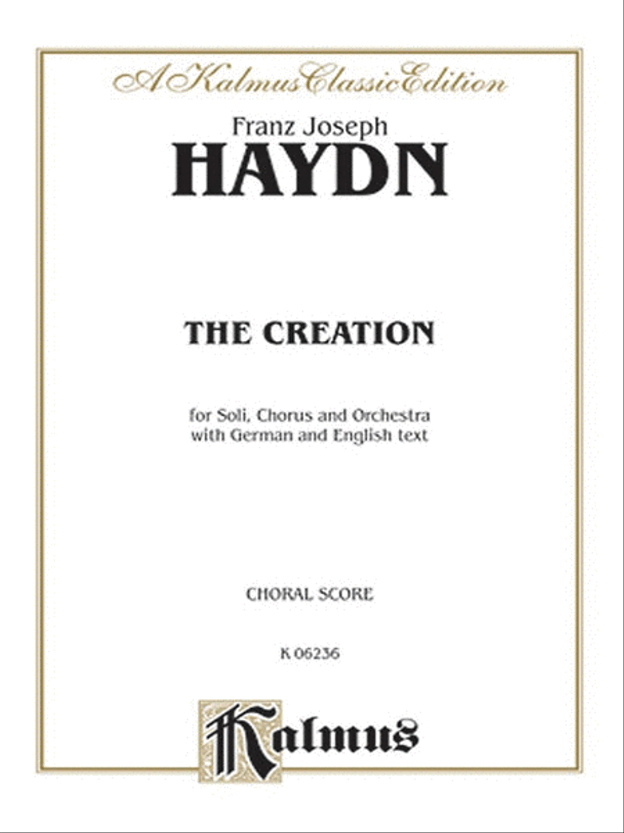 The Creation (Die Schopfung) 4-Part scores gallery preview page 1
