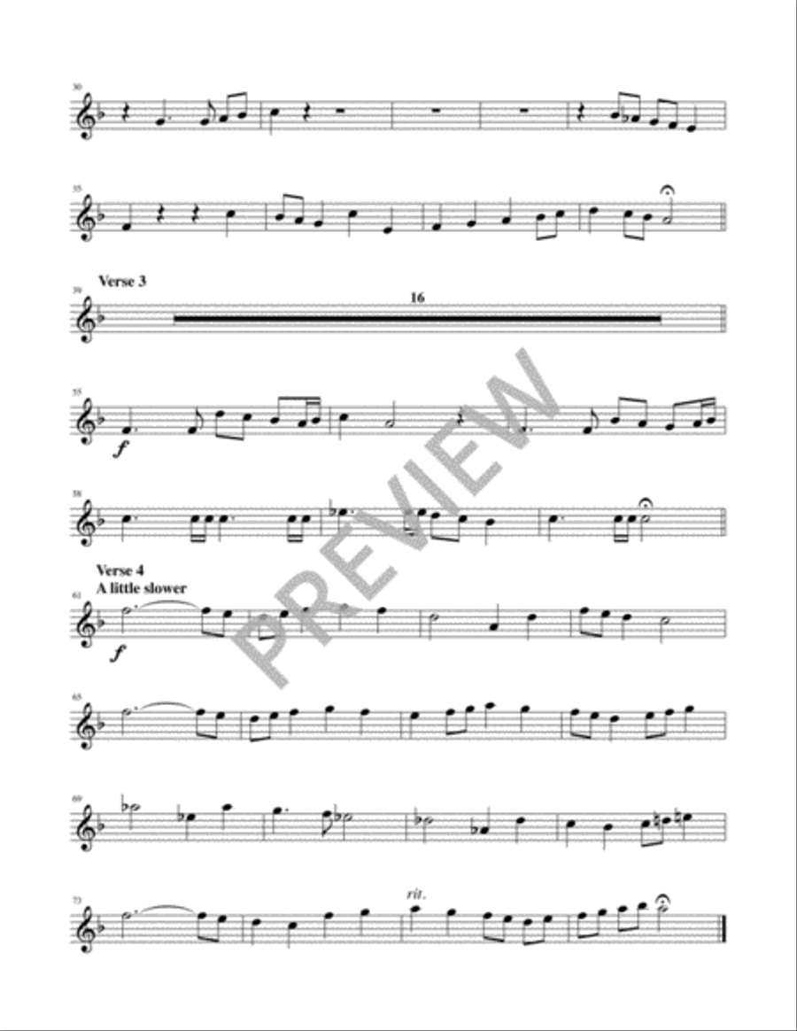 Praise the God of All Beginnings - Instrument edition Trombone scores gallery preview page 3