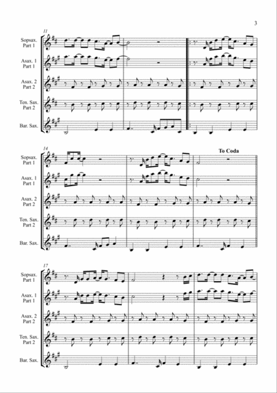 Englishman In New York Woodwind Trio scores gallery preview page 3