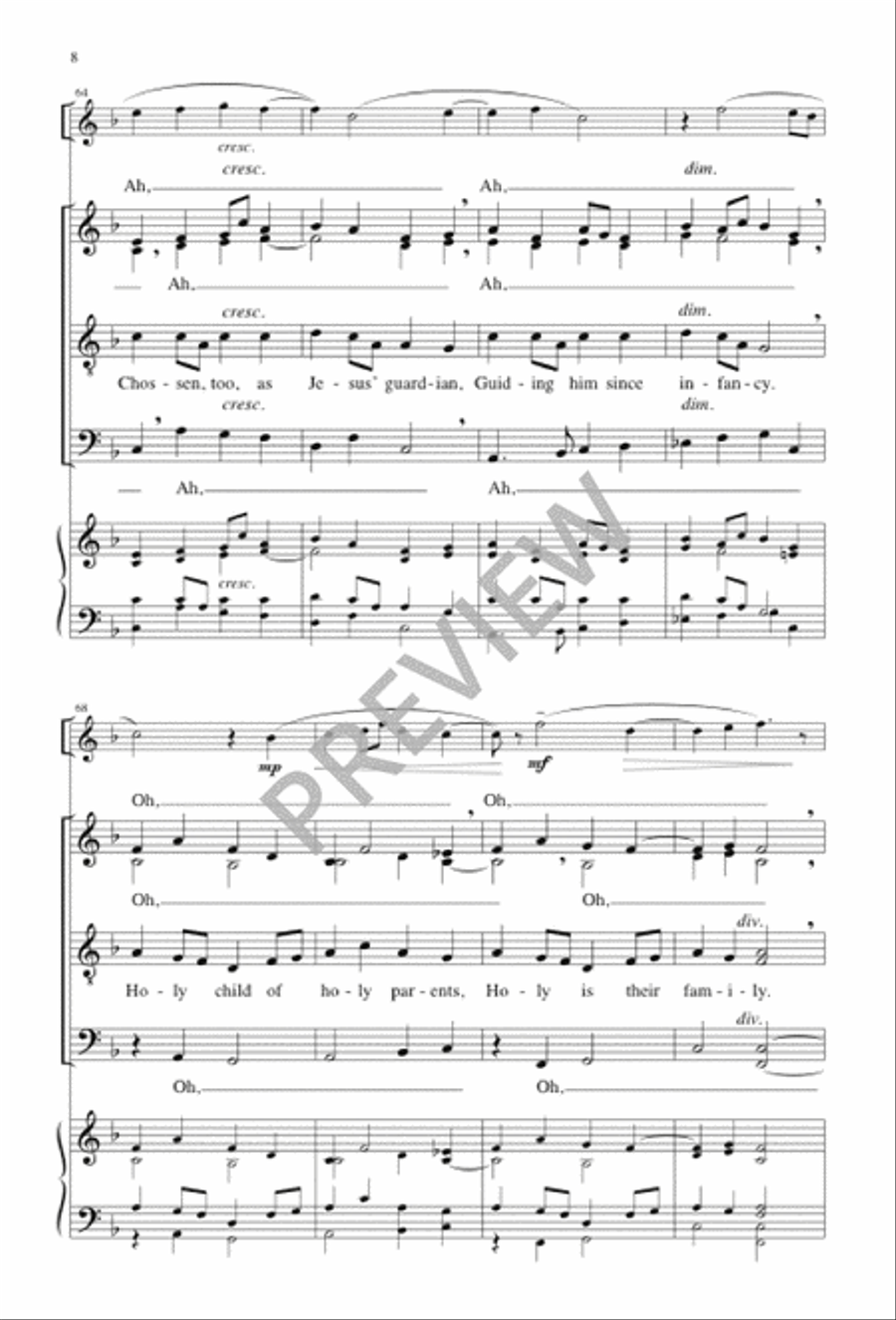 Sing of Mary 4-Part scores gallery preview page 8