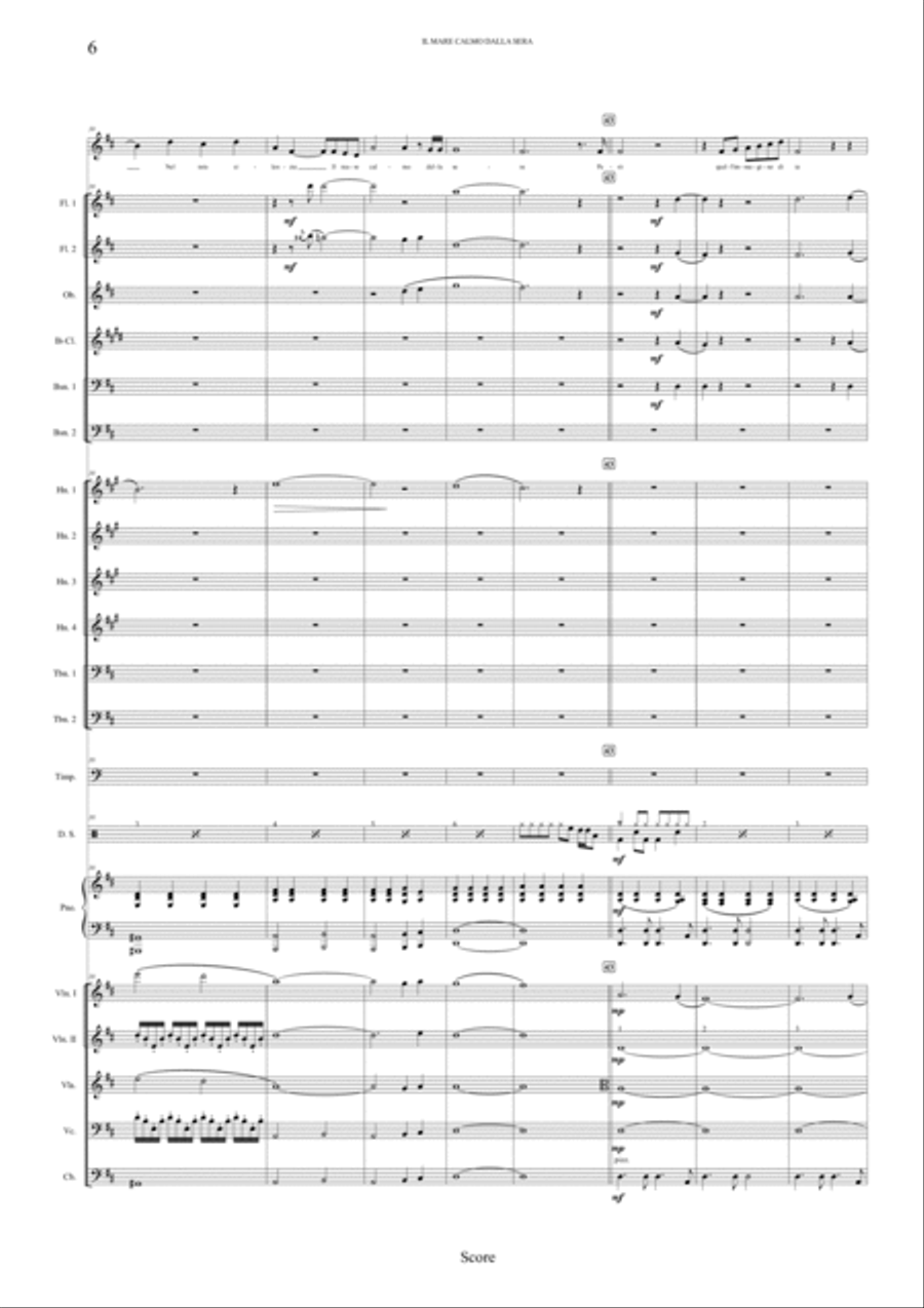 Il Mare Calmo Della Sera Full Orchestra scores gallery preview page 6