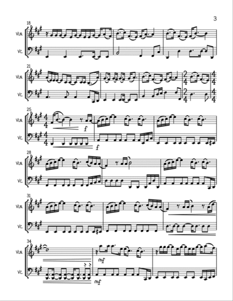 Never Enough String Duet scores gallery preview page 3