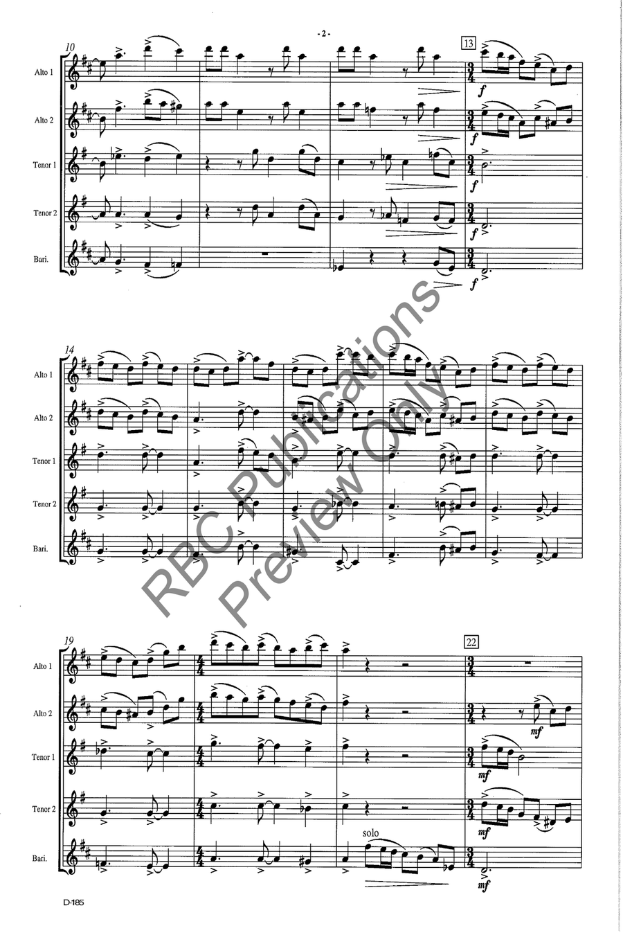 Saxuality Sax Quintet Saxuality Sax Quintet Saxophone scores gallery preview page 5