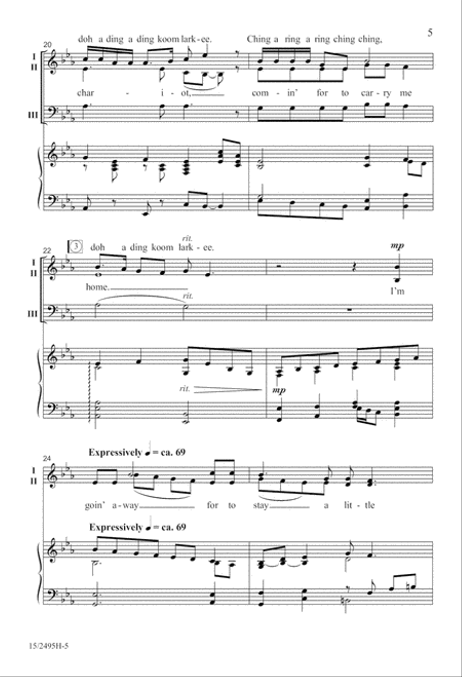 An Americana Songbook 3-Part scores gallery preview page 6