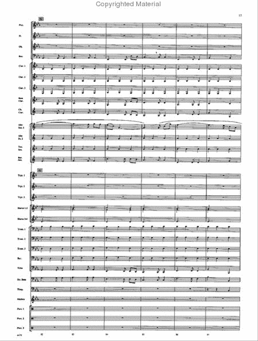 American Folk Fantasia Concert Band scores gallery preview page 18